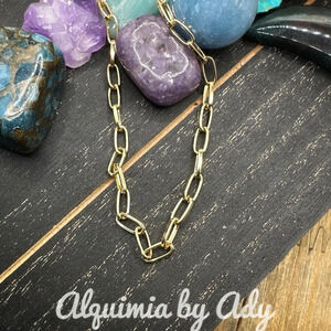 Gold steel curb chain Cuban dainty skinny choker short necklace